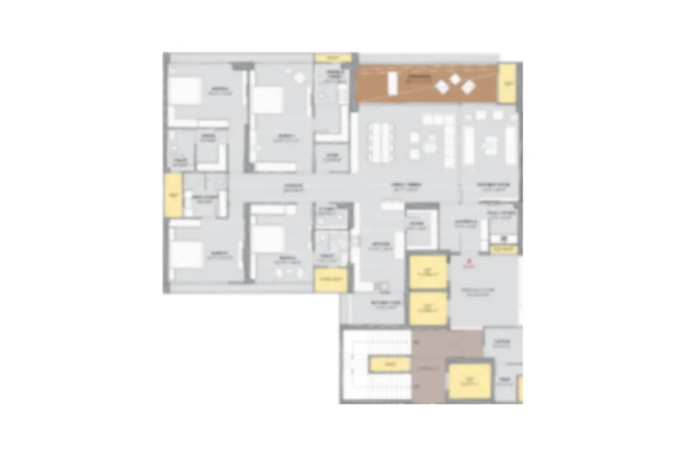 4 BHK Floor Plan